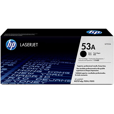 HP Q7553A 53A Black Print Cartridge (3,000 pages)